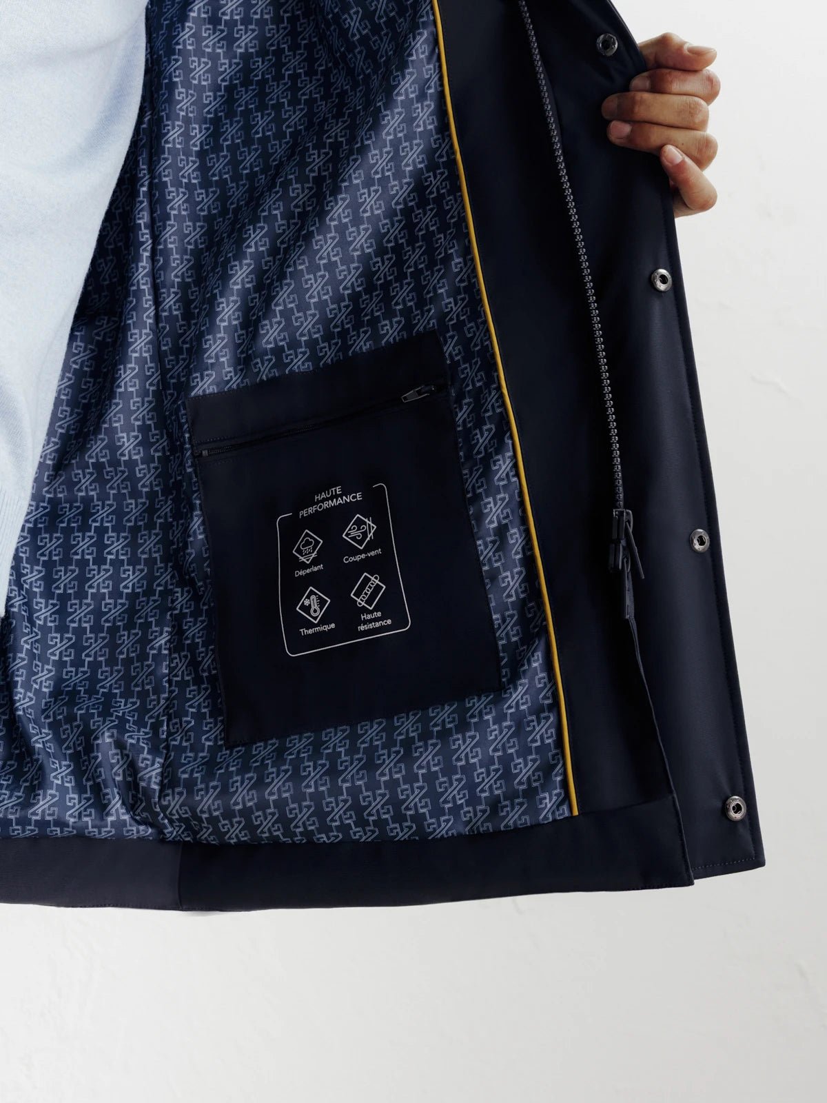 Doudoune longue marine - IZAC