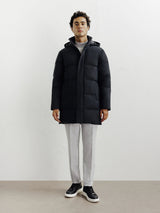 Doudoune longue noire - IZAC