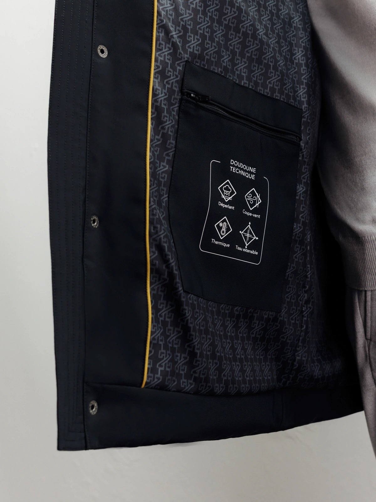 Doudoune longue noire - IZAC