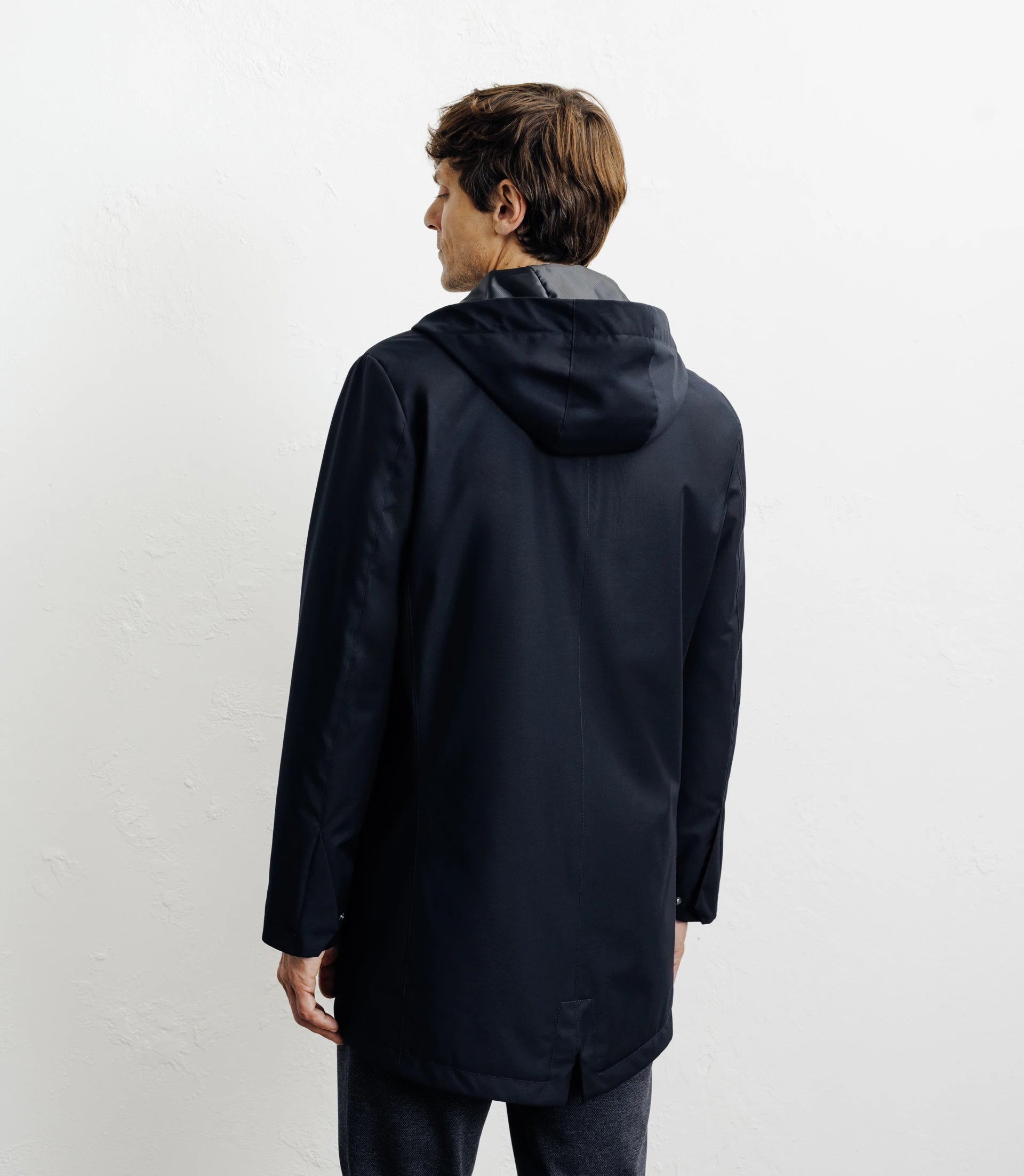 Parka légère à capuche marine - IZAC