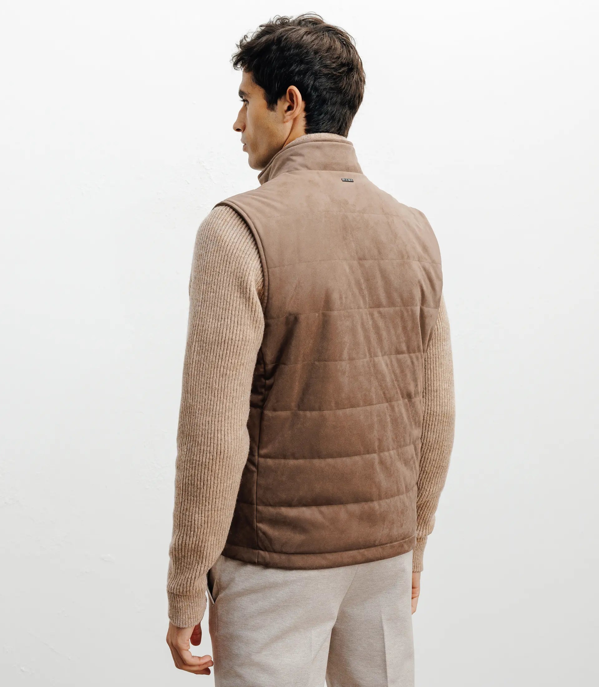 Doudoune sans manche taupe - IZAC