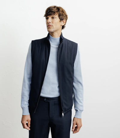 Doudoune sans manches marine - IZAC