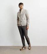 Blouson col montant beige - IZAC