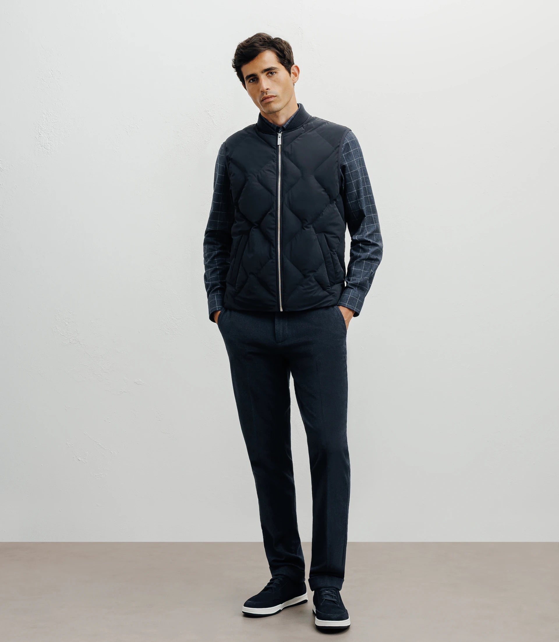 Doudoune sans manches marine - IZAC