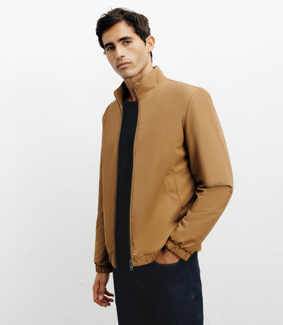Blouson col chemise camel - IZAC