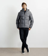 Doudoune courte grise - IZAC