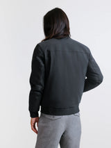 Blouson col montant noir
