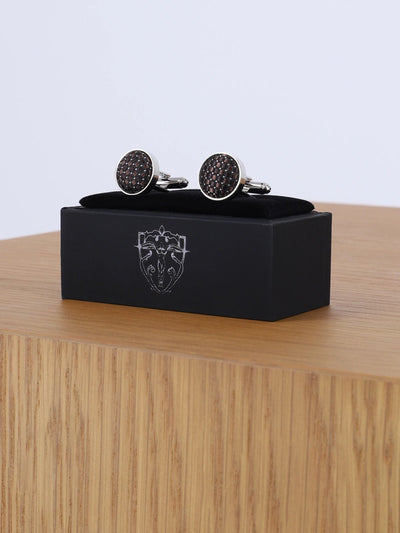 Boutons de manchette marron - IZAC