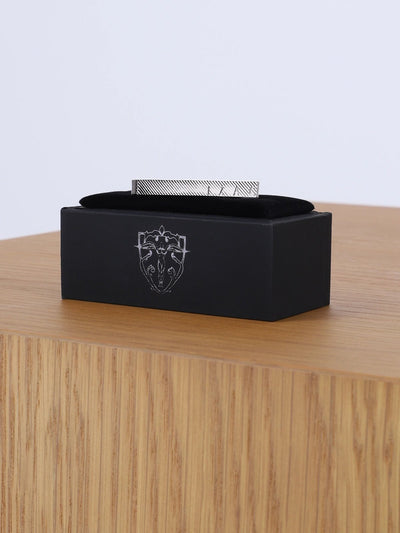 Pince cravate métal argenté - IZAC