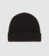 Knit hat with black reverse