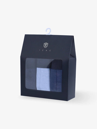 Pack de 3 boxers bleu - IZAC