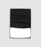 Lot de 2 boxers noir blanc KAXE IZAC