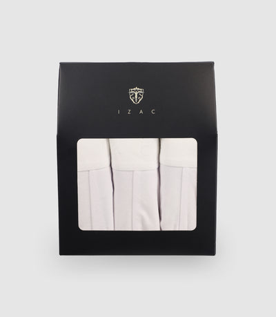 Pack de 3 boxers blanc - IZAC