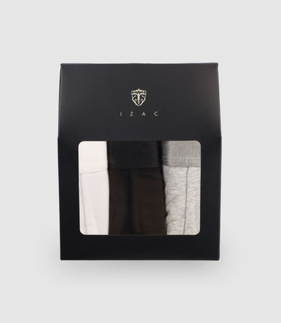 Pack de 3 boxers gris - IZAC