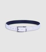 Ceinture réversible blanche et marine