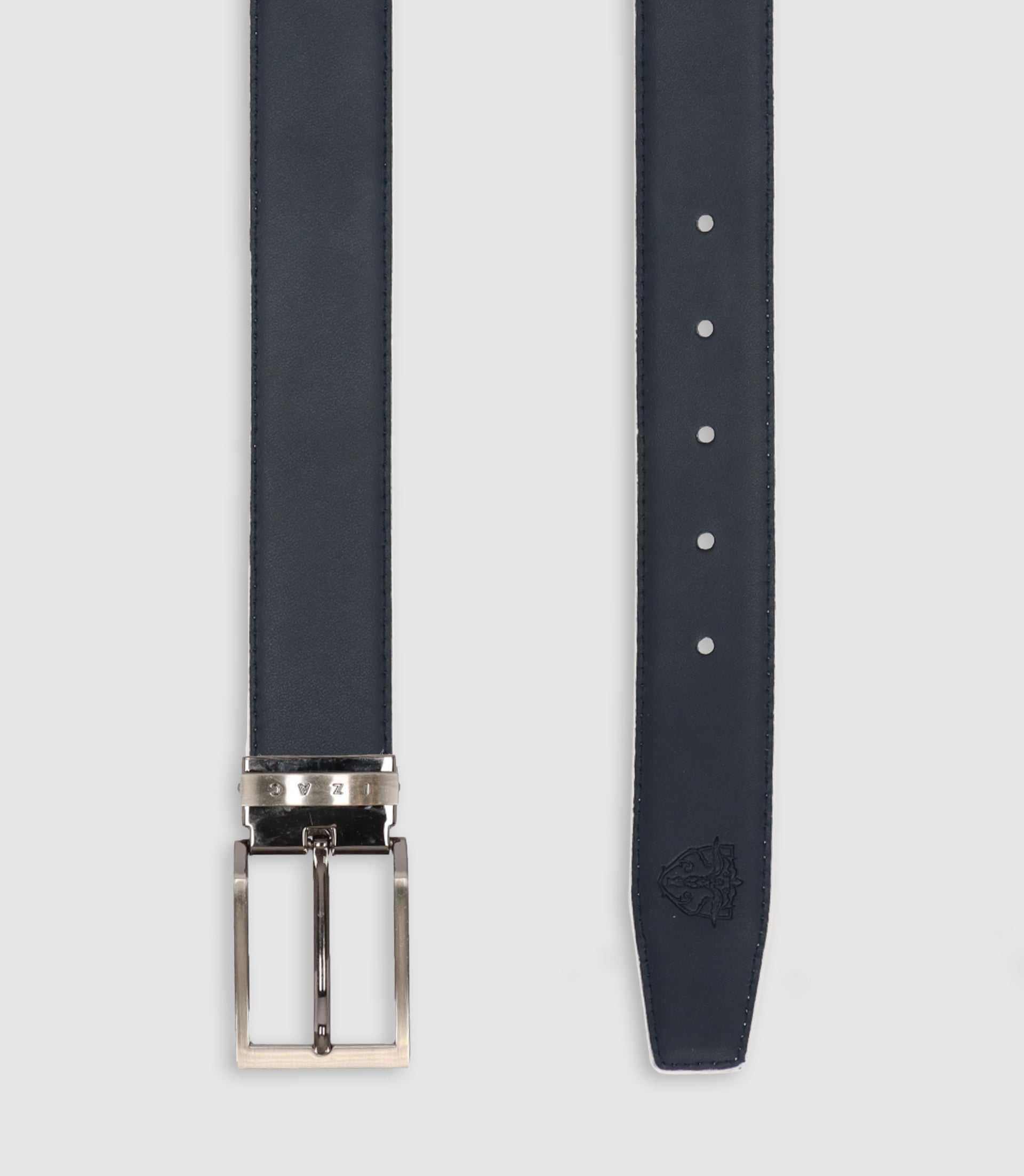 Ceinture réversible blanche et marine - IZAC