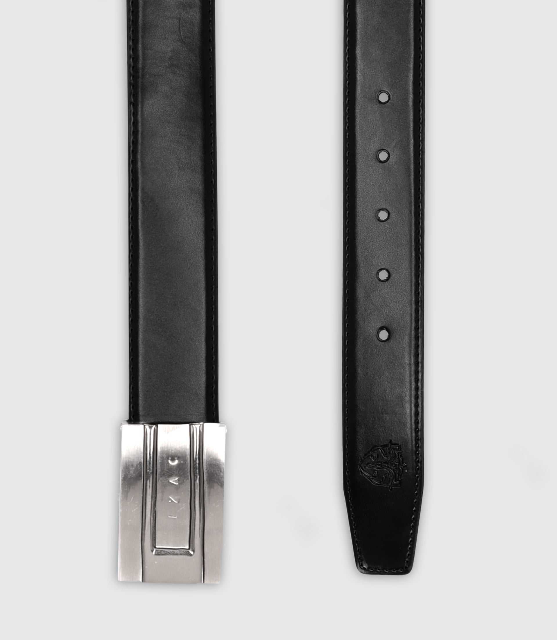 Ceinture ajustable avec sangle réversible marron et noire - IZAC