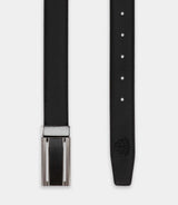 Belt with reversible and adjustable black matt strap