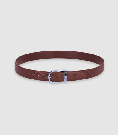 Ceinture réversible en cuir marron - IZAC