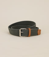 Khaki braided belt