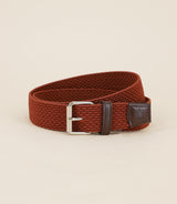 Dark orange braided belt