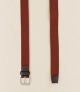 Dark orange braided belt