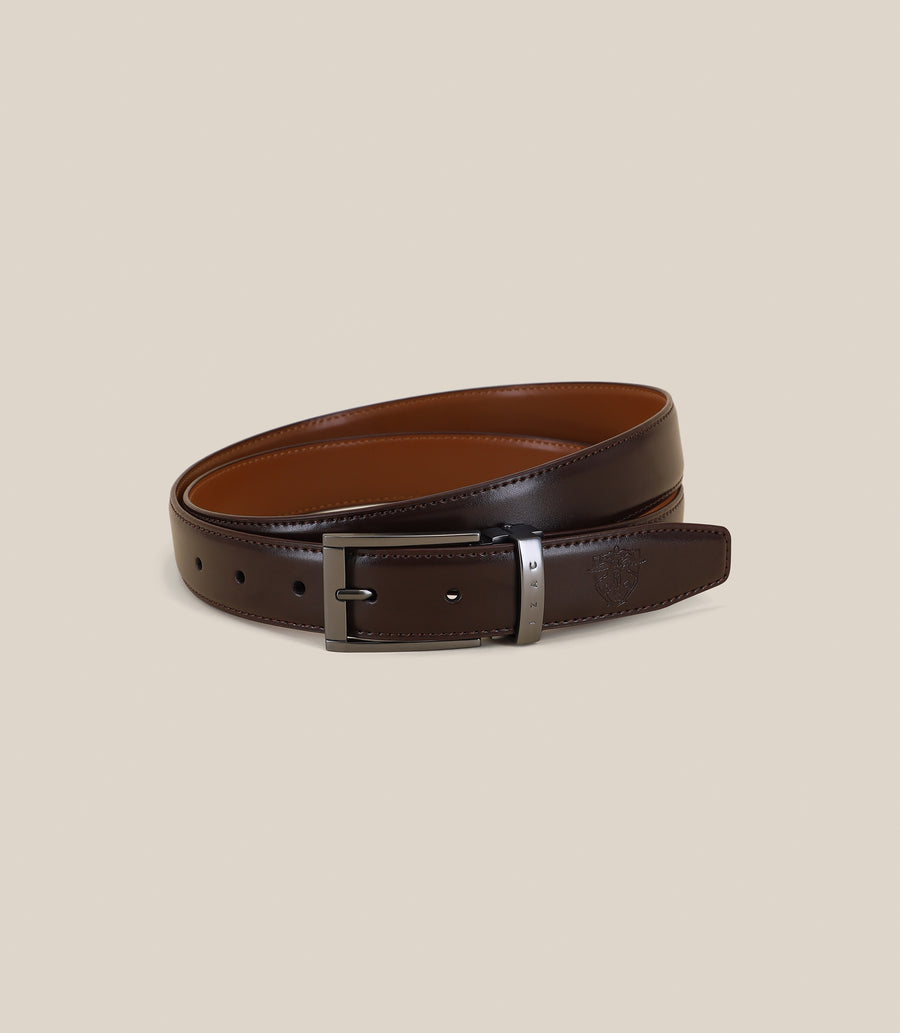 Ceinture à boucle marron et noire