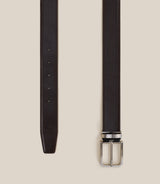 Brown reversible strap belt