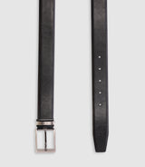 Ceinture avec boucle et gravure noire - IZAC