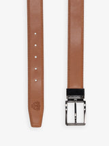 Reversible black and camel belt
