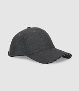 Casquette en tissu armuré anthracite