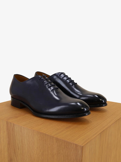 Richelieu en cuir marine