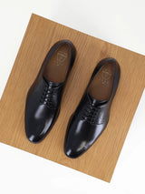 Chaussures derby en cuir noir - IZAC