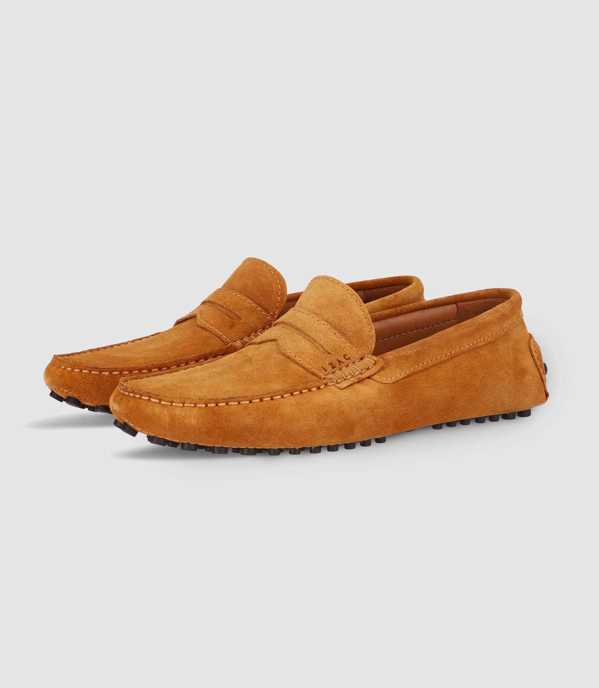 Mocassin en croute velours CAMEL