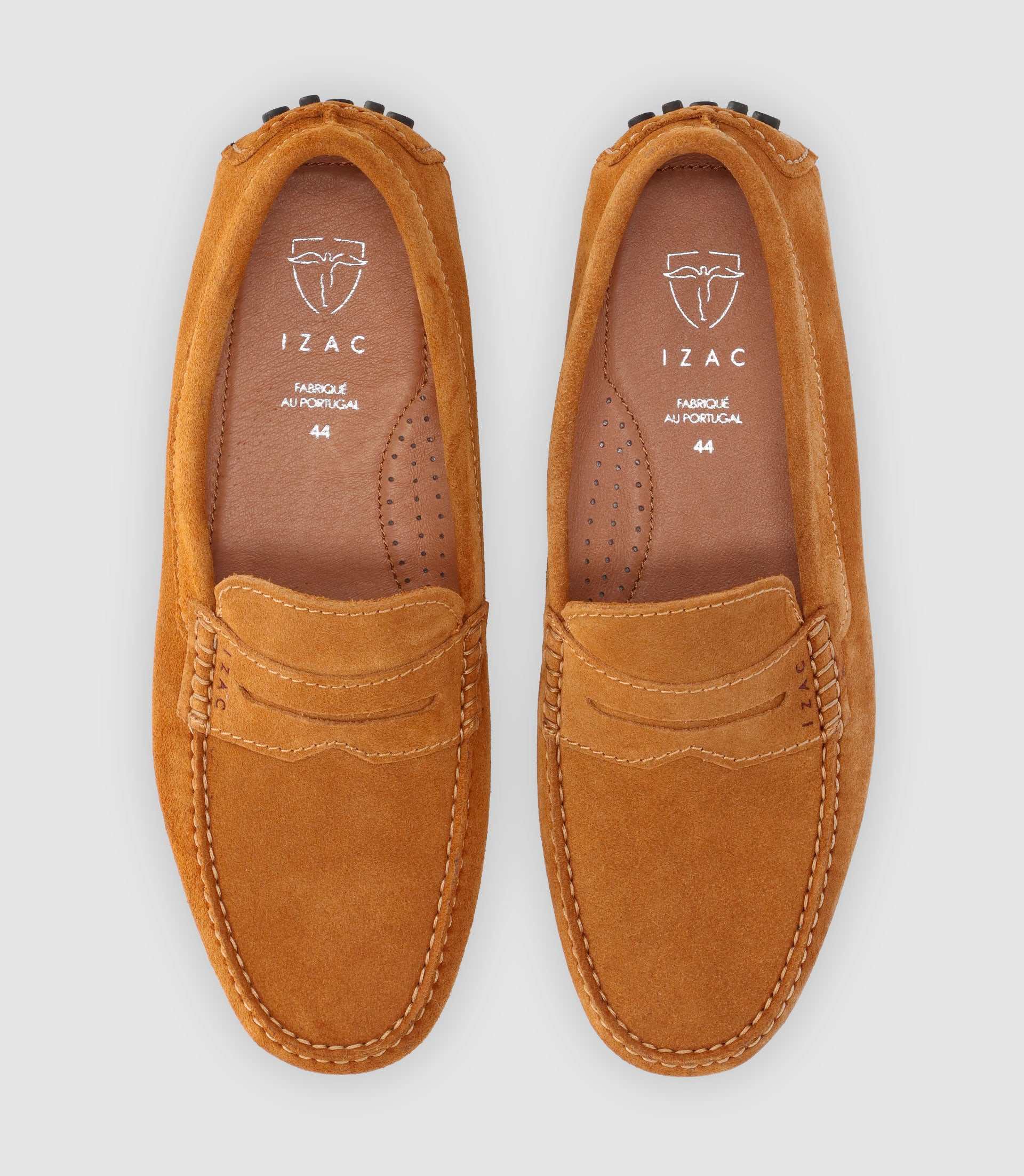 Mocassin en croute velours CAMEL