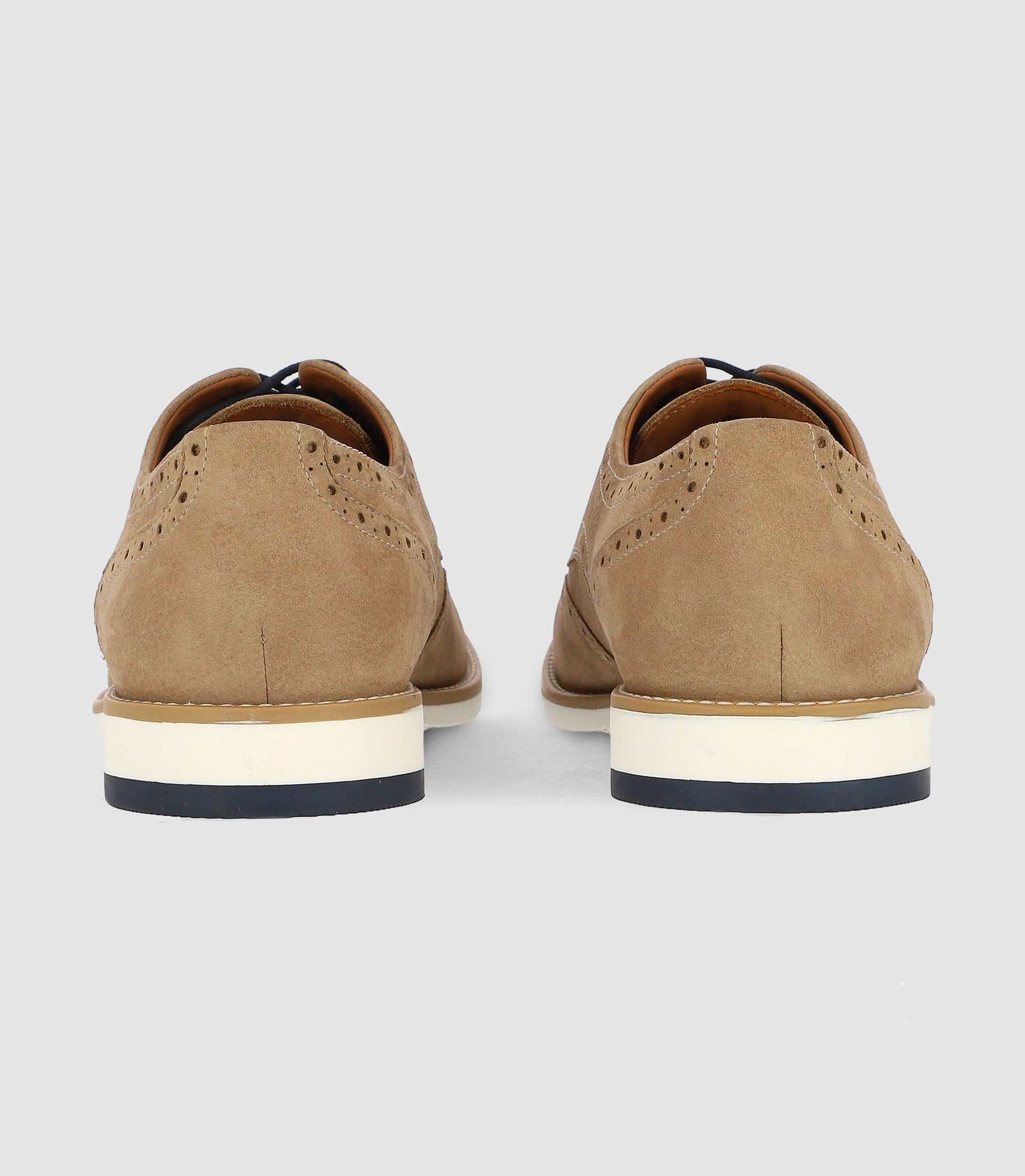 Beige leather shoes