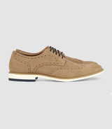 Beige leather shoes