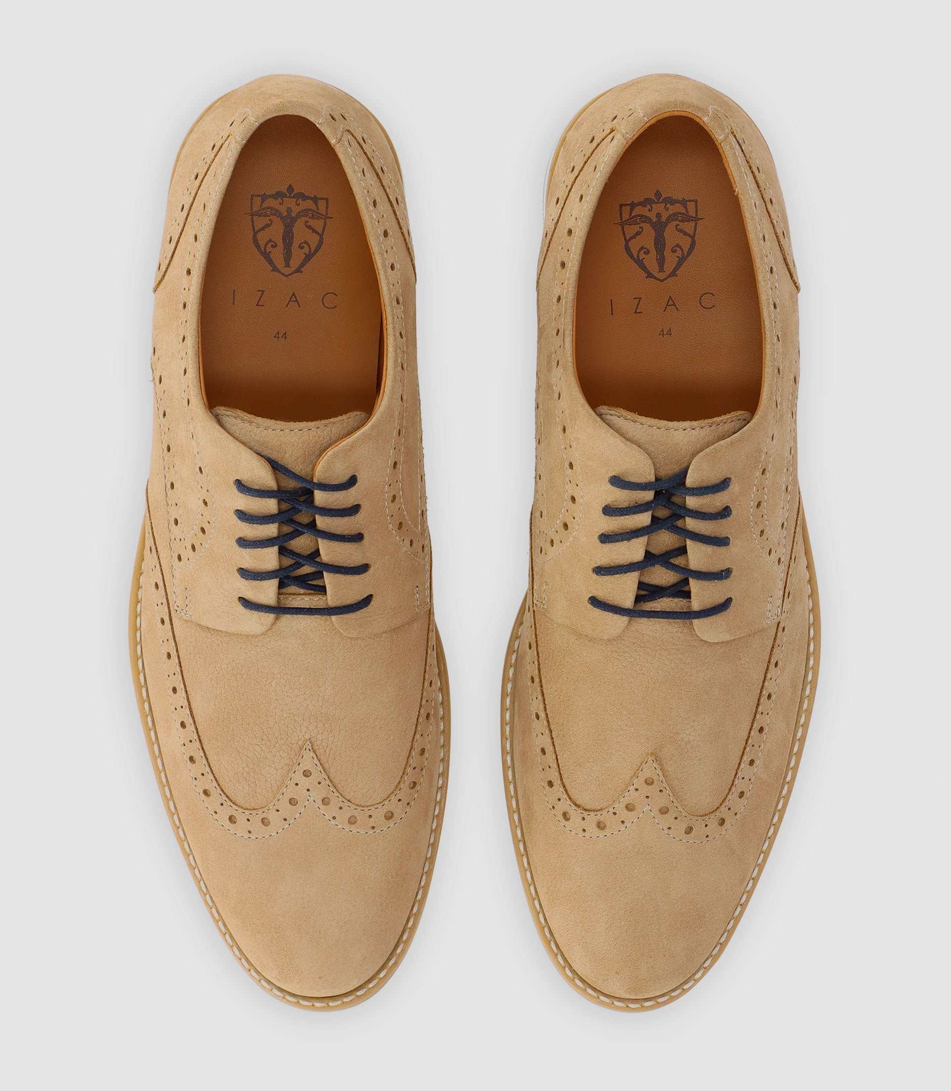 Beige leather shoes