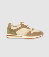 Sneakers beige et kaki - IZAC