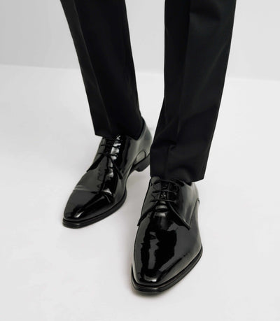 Chaussure derby vernis noires - IZAC