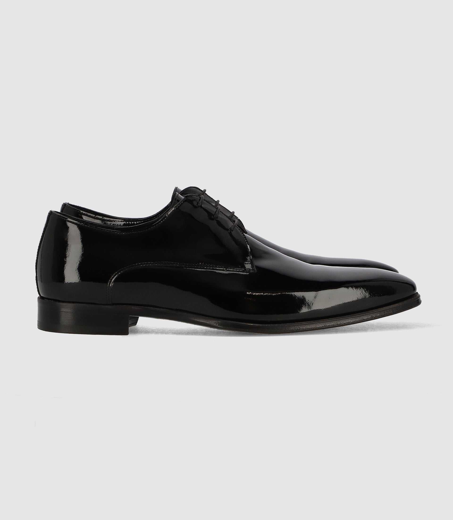 Chaussure derby vernis noires - IZAC