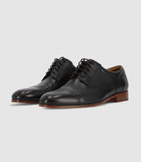 Chaussures derby en cuir noires - IZAC