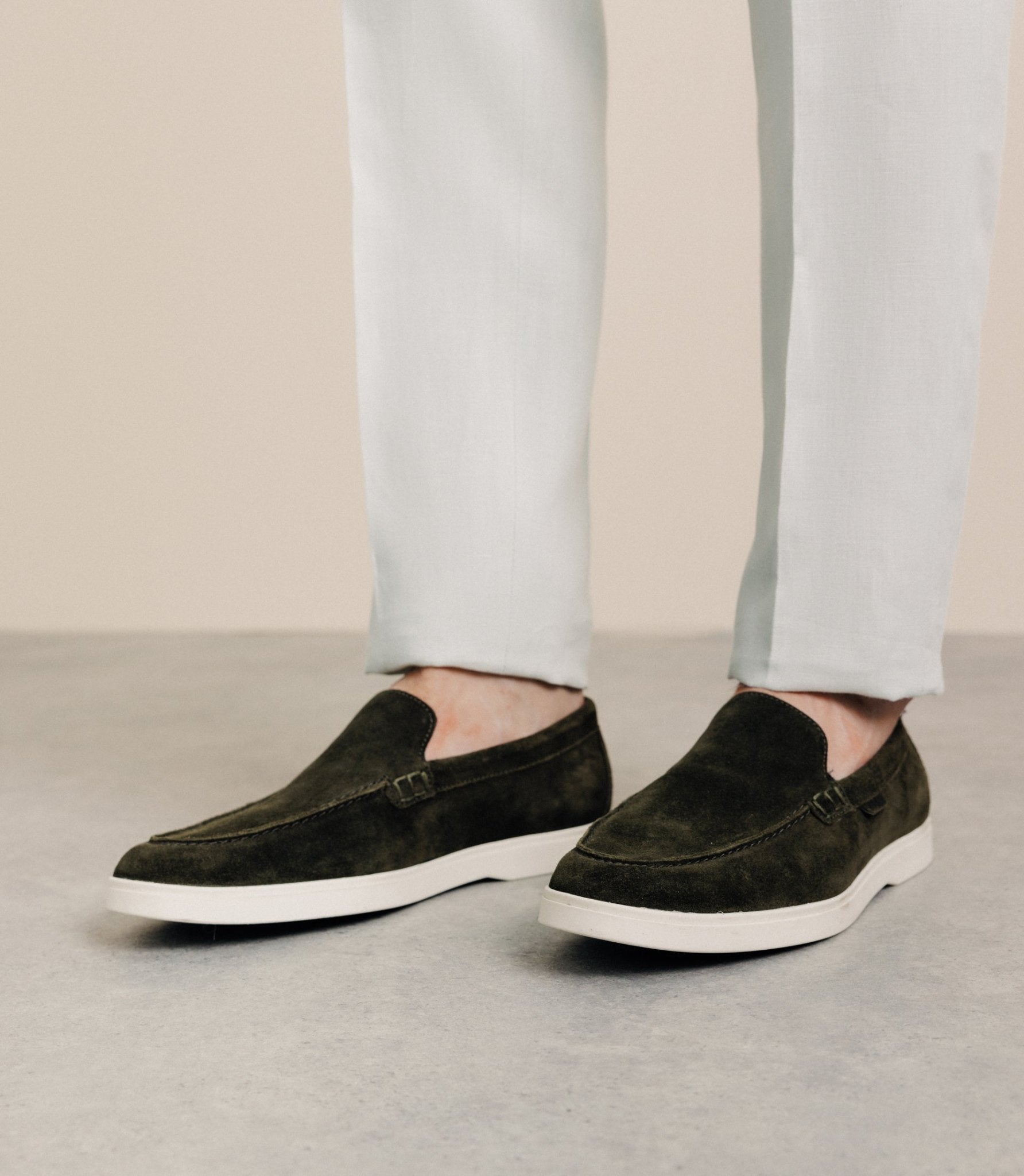 Marque Izac Chaussure Izac Chaussures Mocassins Kaki