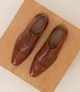 Brown derby shoes