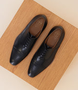 Black derby shoes