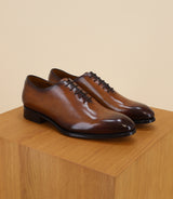 Richelieu shoes in brown leather