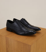 Black leather shoes