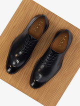 Richelieu en cuir marine