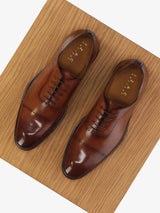 brown leather brogue