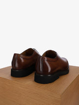 brown leather brogue